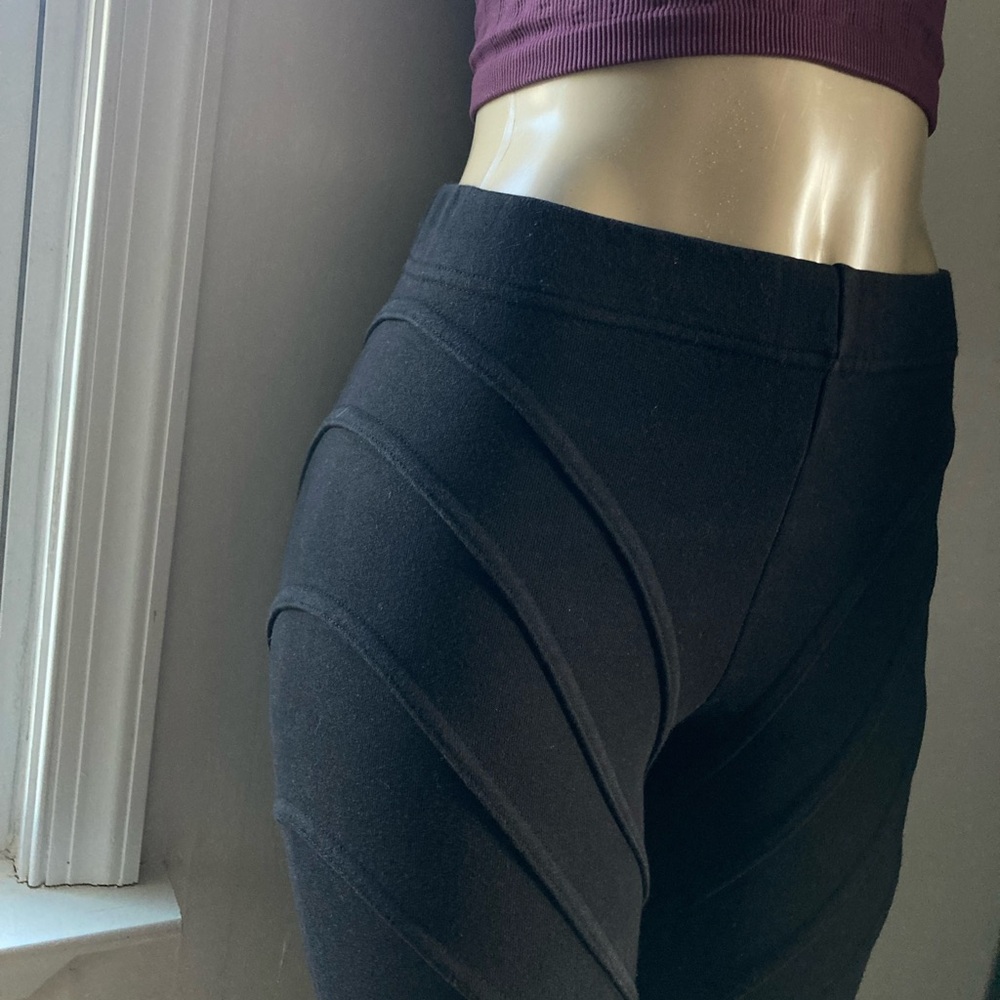 Good American Black Cotton Pants